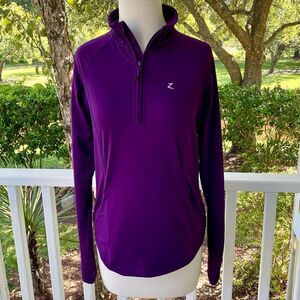 Horze Aurelia Club Purple Technical Zip Front Jacket